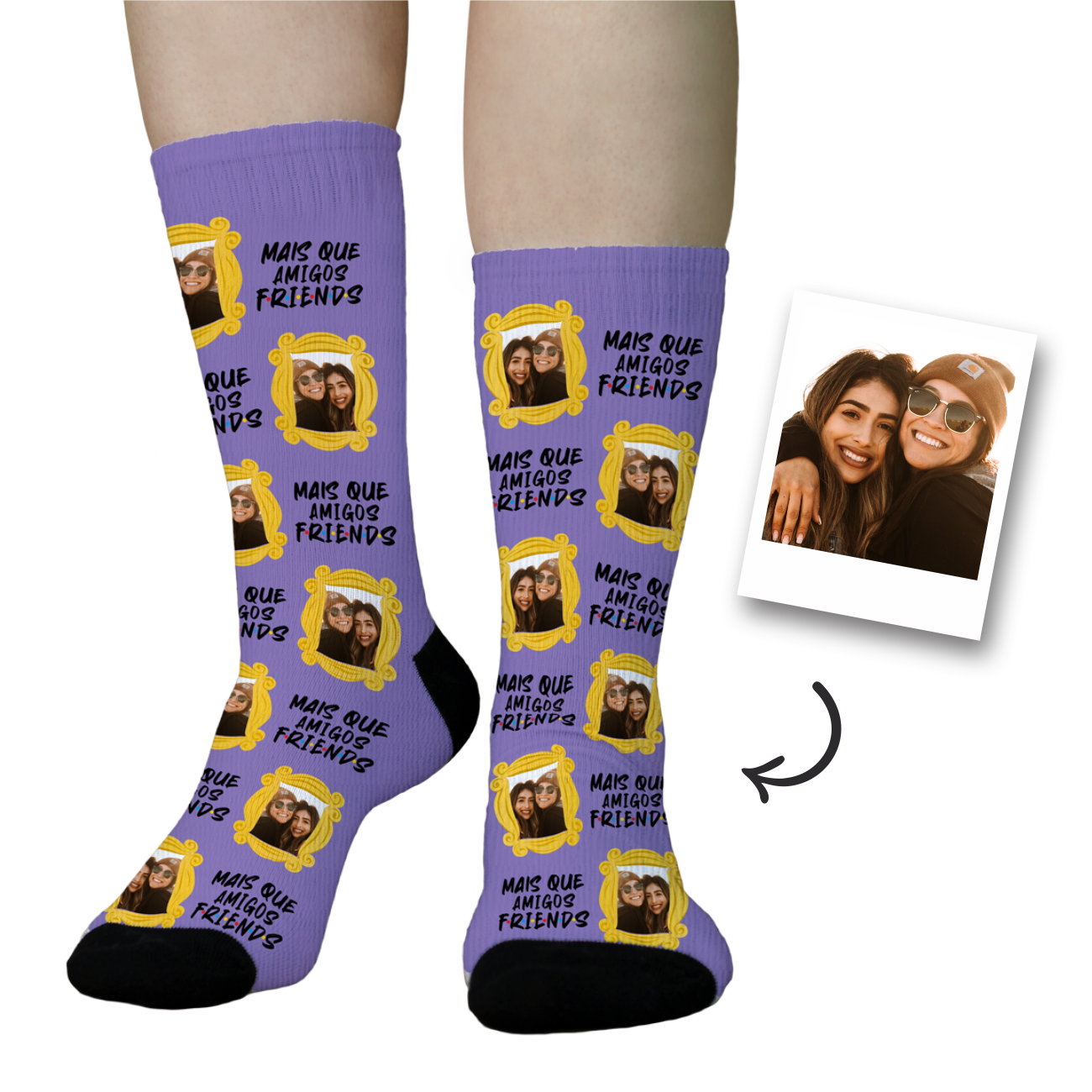 Meia Personalizada Friends - 6 Pet